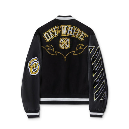 Embroidered Varsity Jacket Light Luxury Station