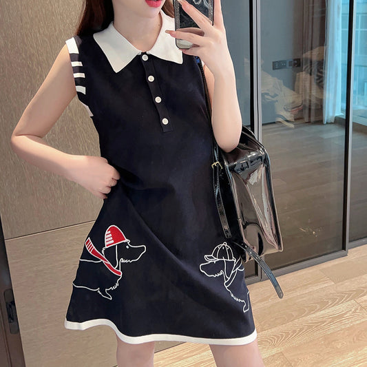 Sleeveless vest dress