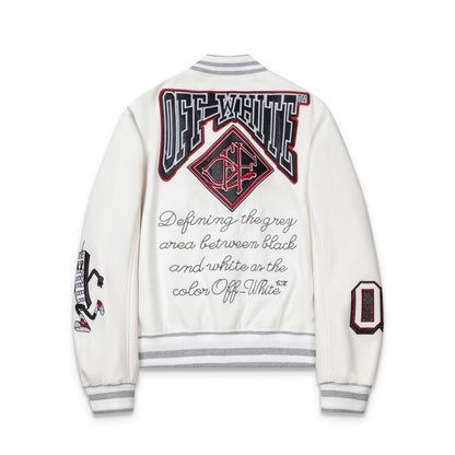 Embroidered Varsity Jacket Light Luxury Station
