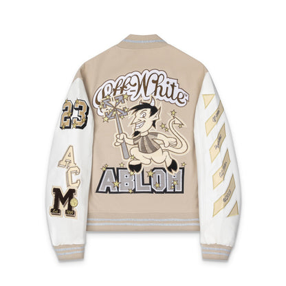 Embroidered Varsity Jacket Light Luxury Station
