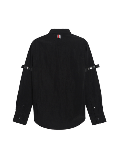 2025SSS Double sleeve patch shirt THOM TREND