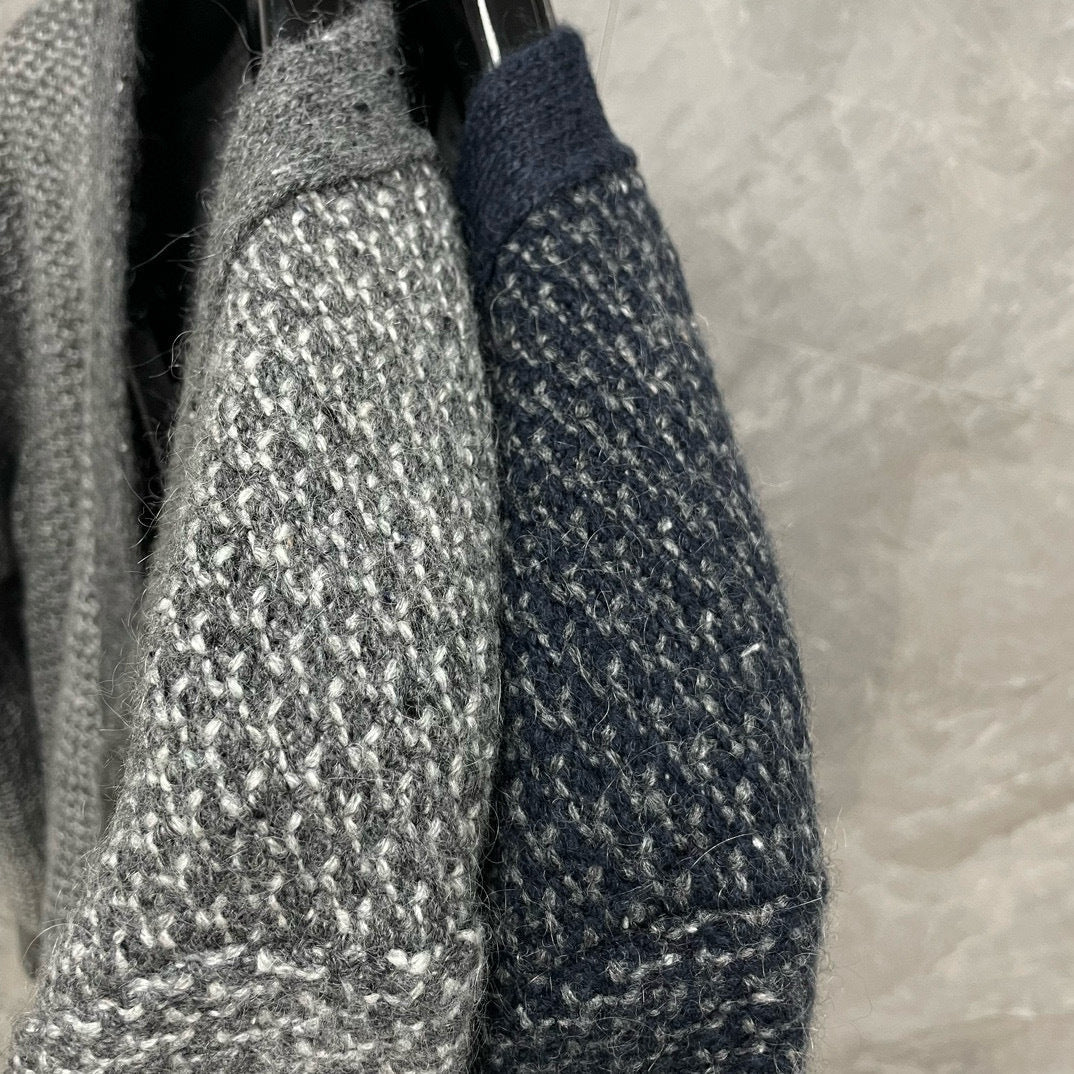 Cardigan by Thom Browne, knitwear detail view