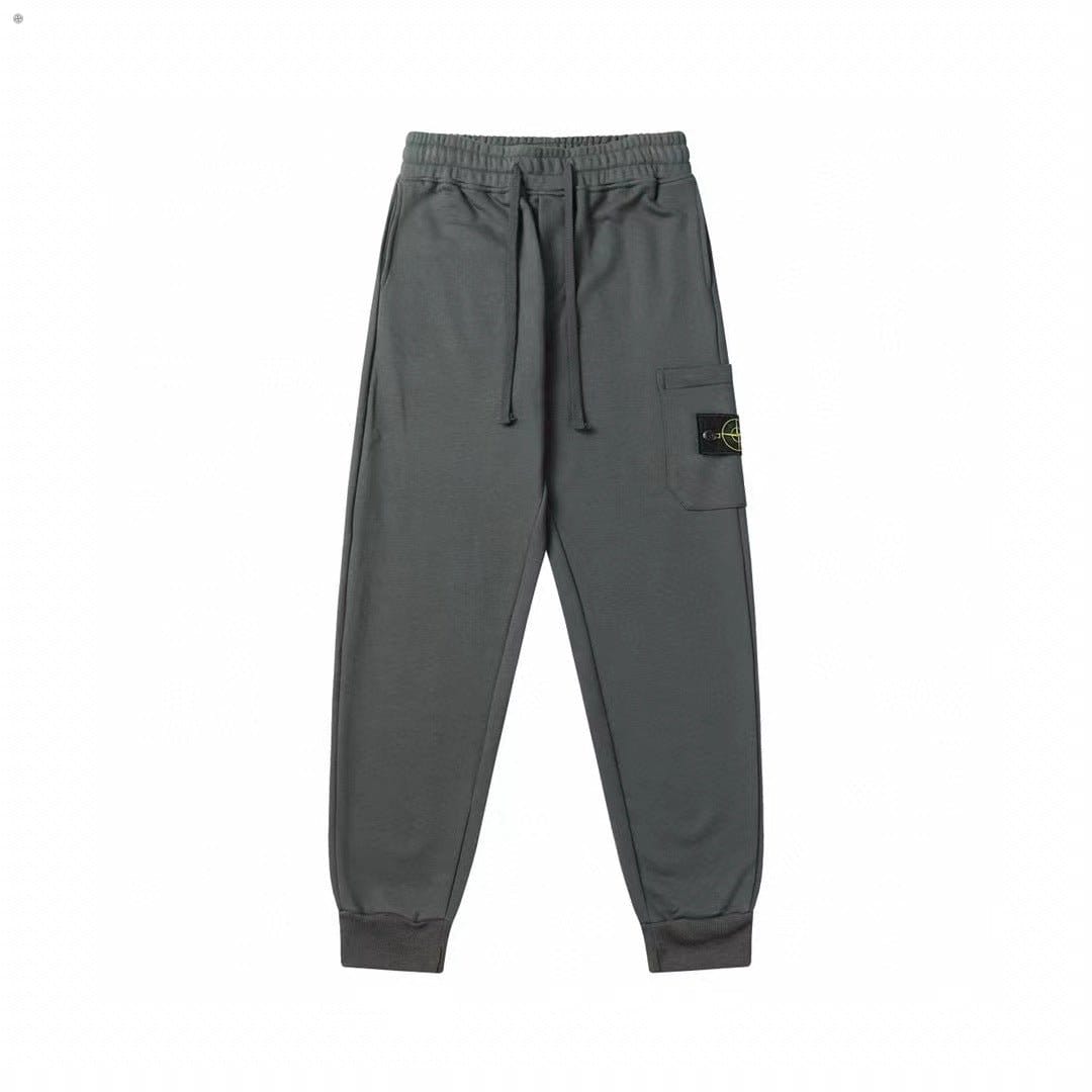 Stone Island Badge Sweatpants — Unisex Tapered Fit