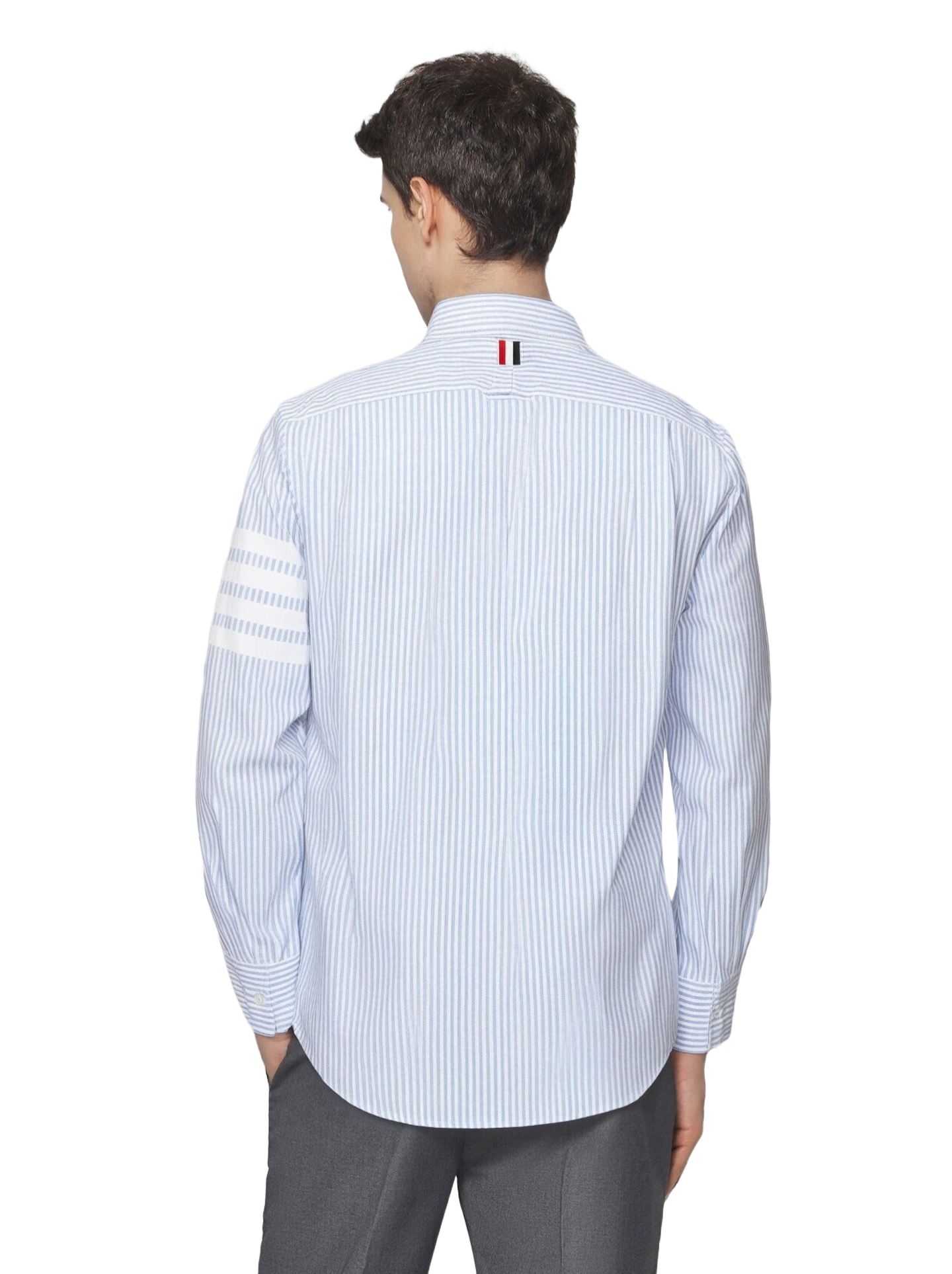 2025SS Striped white stripe shirt THOM TREND