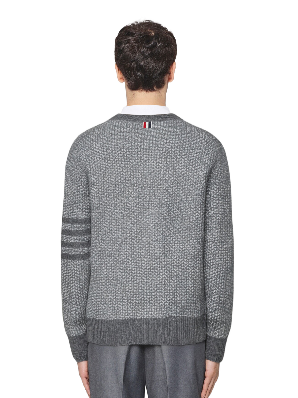Men's Sweater Jacket by Thom Browne, knitwear detail view