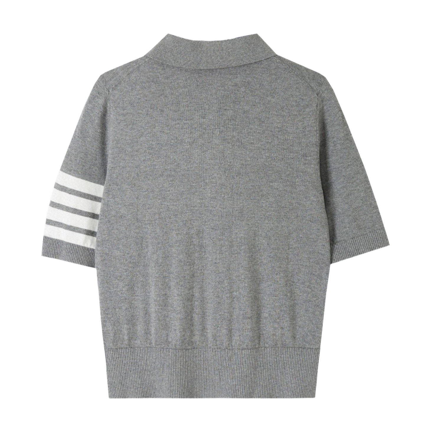 Women's Polo Knit Top – Tennis Racket Print THOM TREND