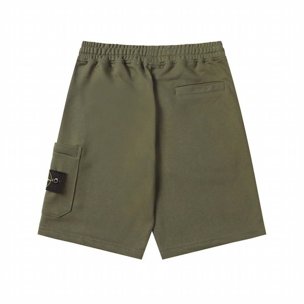 Stone Island Solid-Color Athletic Shorts