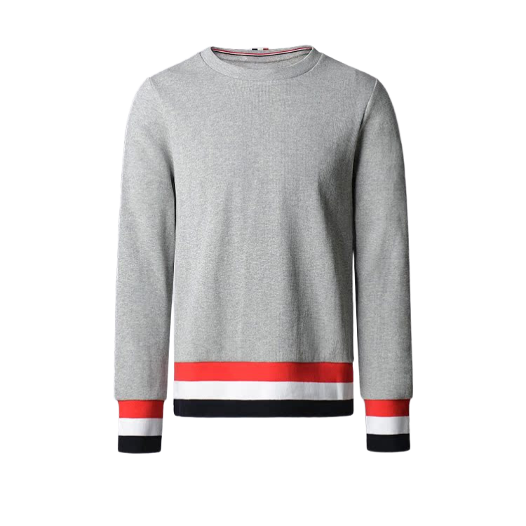 Unisex pullover sweatshirt by Thom Browne, garment detail view