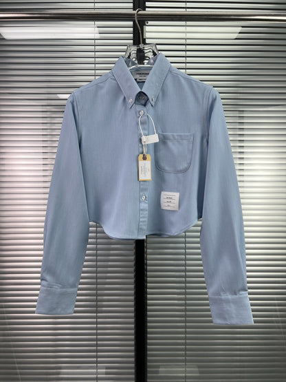 2025SS  striped long-sleeved shirt THOM TREND