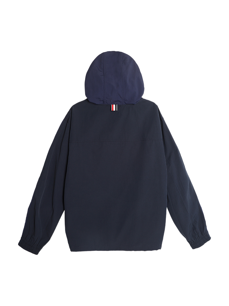 Patchwork half-zip hoodie THOM TREND