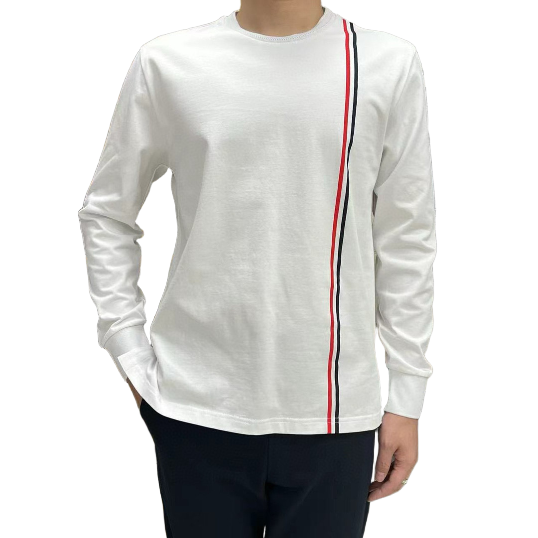 2025SS  vertical striped long-sleeved T-shirt THOM TREND