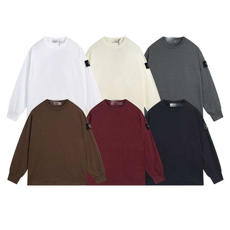 Stone Island Compass Badge Oversized Crewneck Sweatshirt - Off-White product detail view