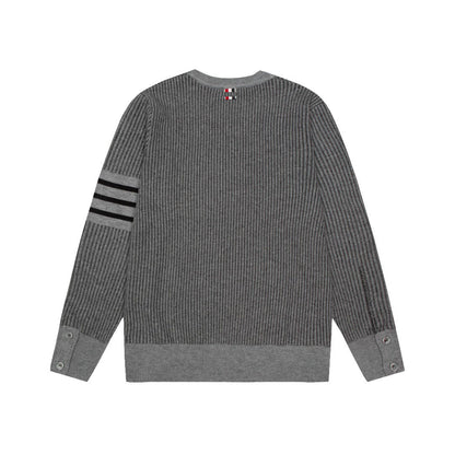 2025SS Colorblock four-bar sweater THOM TREND