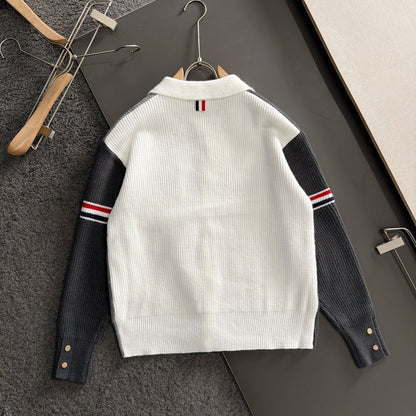 Color-blocked cardigan THOM TREND