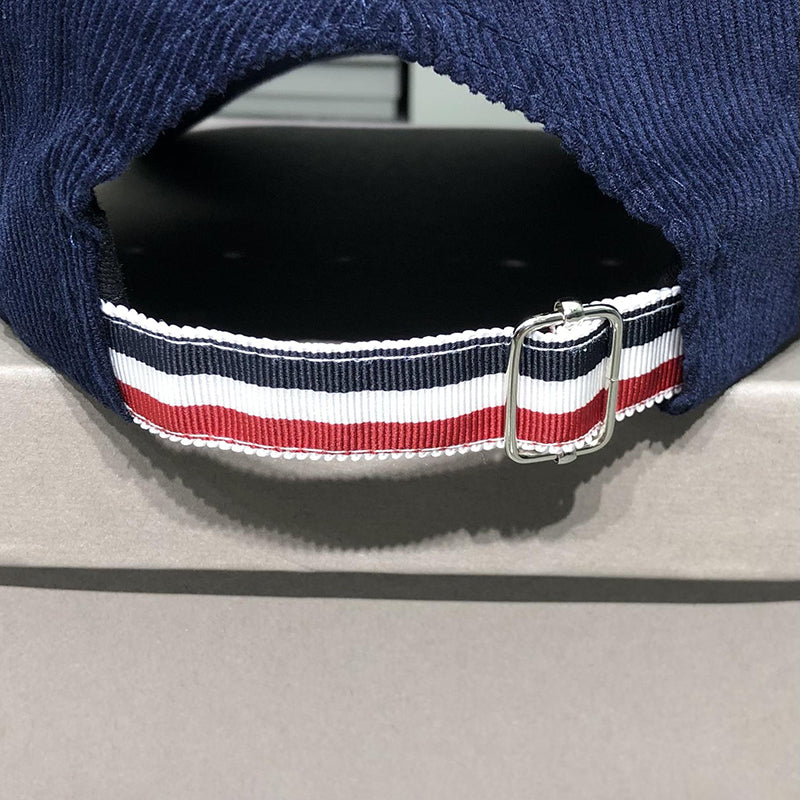 Corduroy sailboat embroidered baseball cap THOM TREND