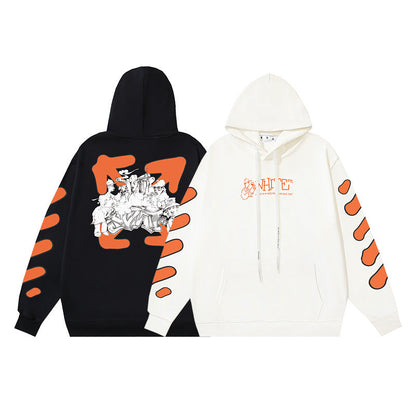 OFF Oversized Pullover Hoodie Light Luxury Station