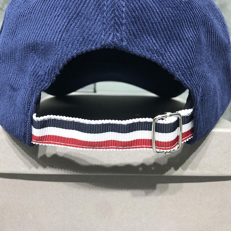 Corduroy Bee and Bird Embroidered Baseball Cap THOM TREND