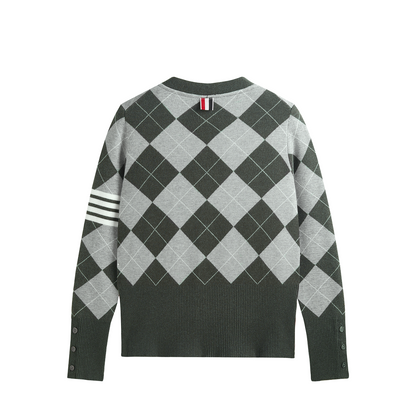 2025SS  Colorblock Cardigan Sweater THOM TREND