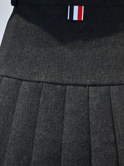 wool pleated skirt THOM TREND