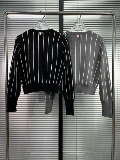 2025SS vertical striped cardigan THOM TREND