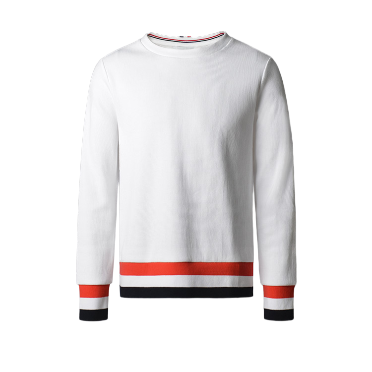 Unisex pullover sweatshirt by Thom Browne, garment detail view