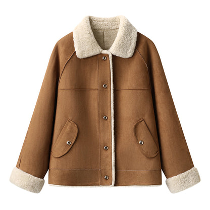 2025SS Suede faux lambskin jacket THOM TREND