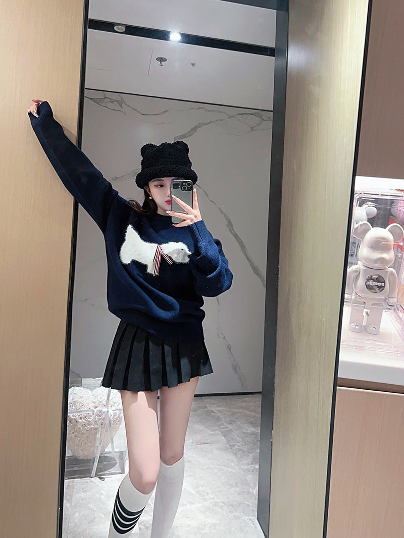 2025SS  Christmas red pullover sweater THOM TREND