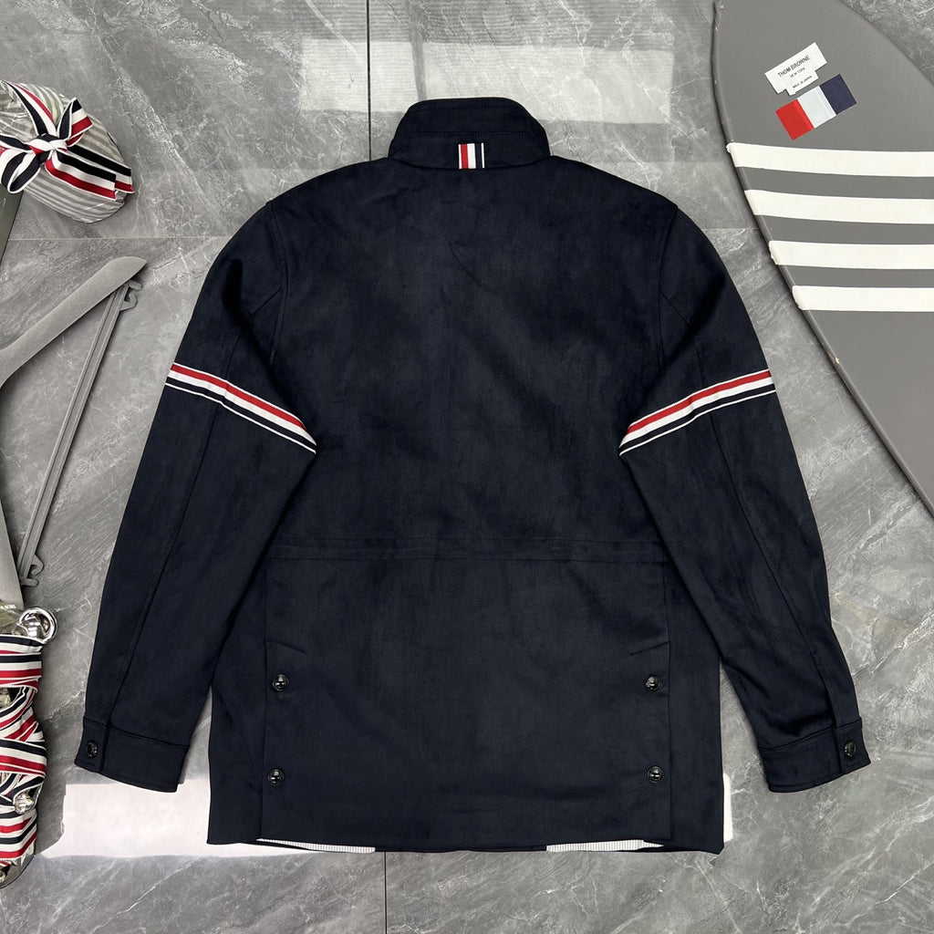 Thom Browne Men's Navy Multi-Pocket Field Jacket