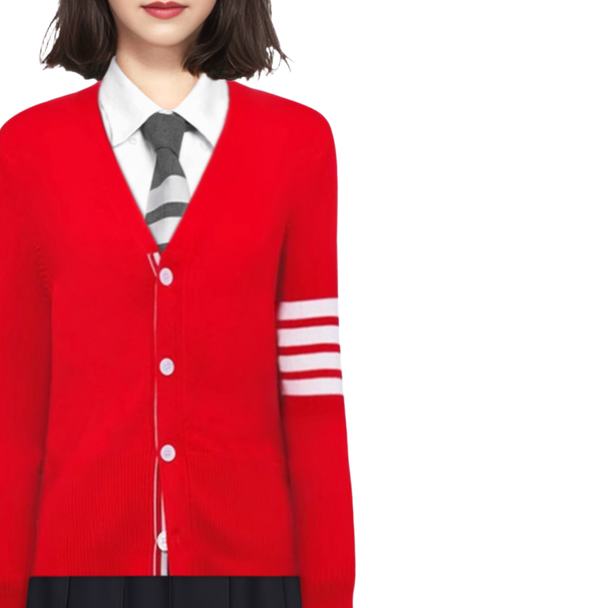 Women's V-neck sweater jacket THOM TREND