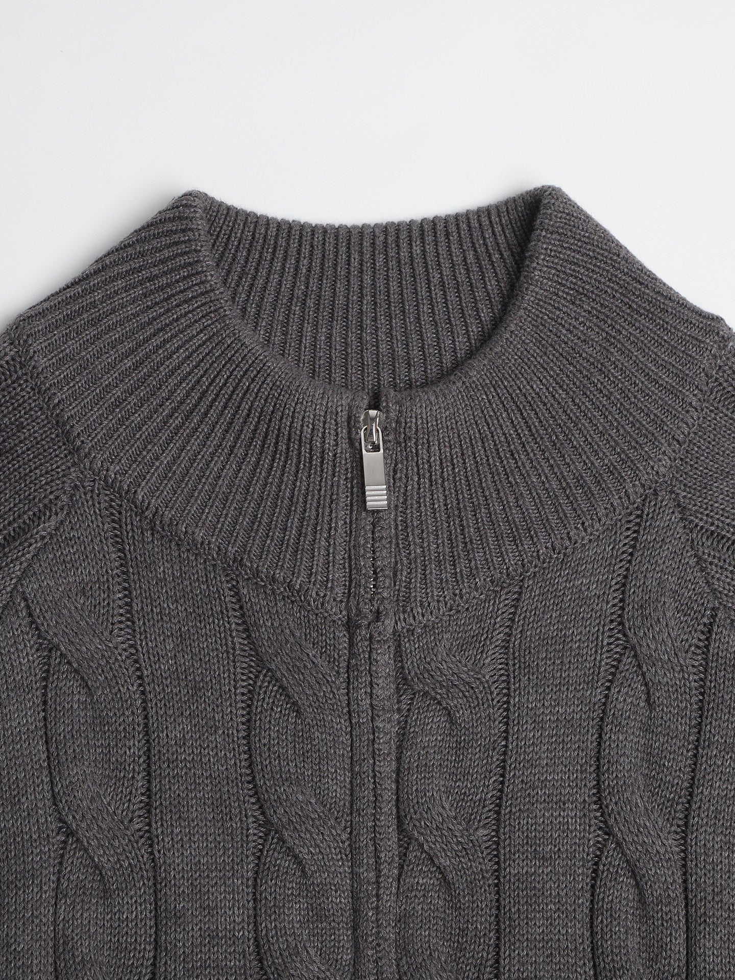 2025SS Cable knit zippered cardigan THOM TREND