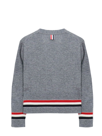 Tri-Color Stripe Pique Cotton Vest Cardigan（副本） THOM TREND