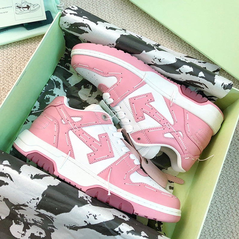OFF-Whlte Arrow logo leather Sports shoes#18 4-Bar