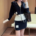 Thom Browne Women's Three-Bar Knit Skirt Suit