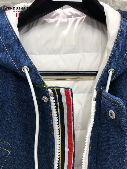 2025SSS Mid-length denim jacket THOM TREND