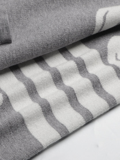 Duck-shaped knitted cardigan THOM TREND