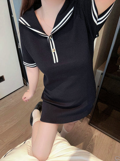 New Sailor Knit Dress THOM TREND