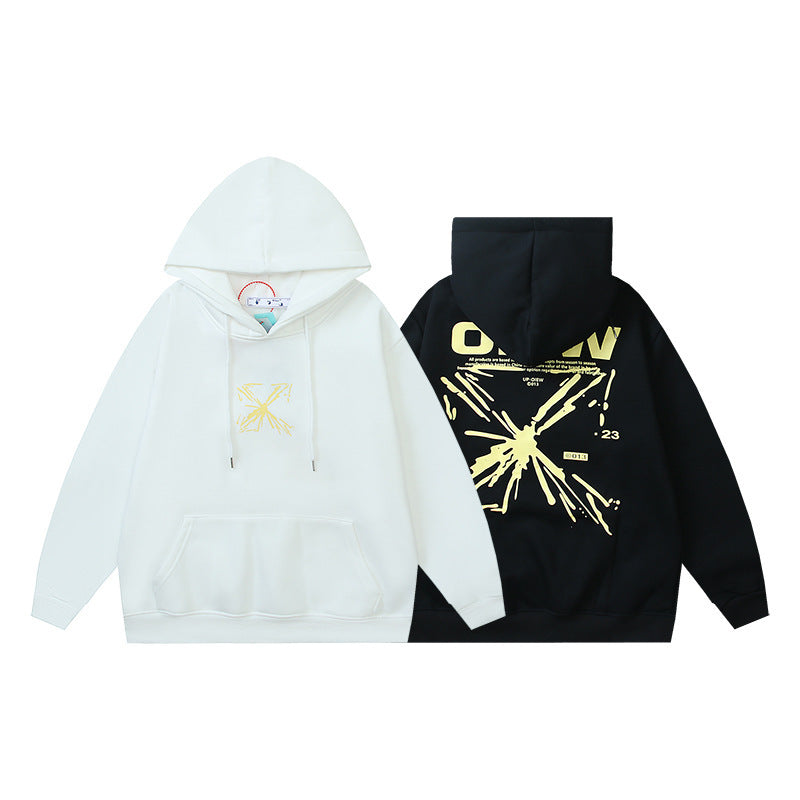OFF Oversized Pullover Hoodie Light Luxury Station