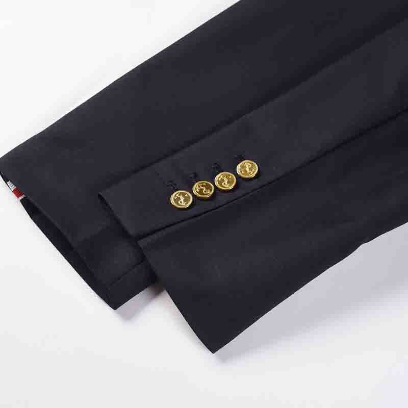 Men's suit jacket by Thom Browne, outerwear detail view