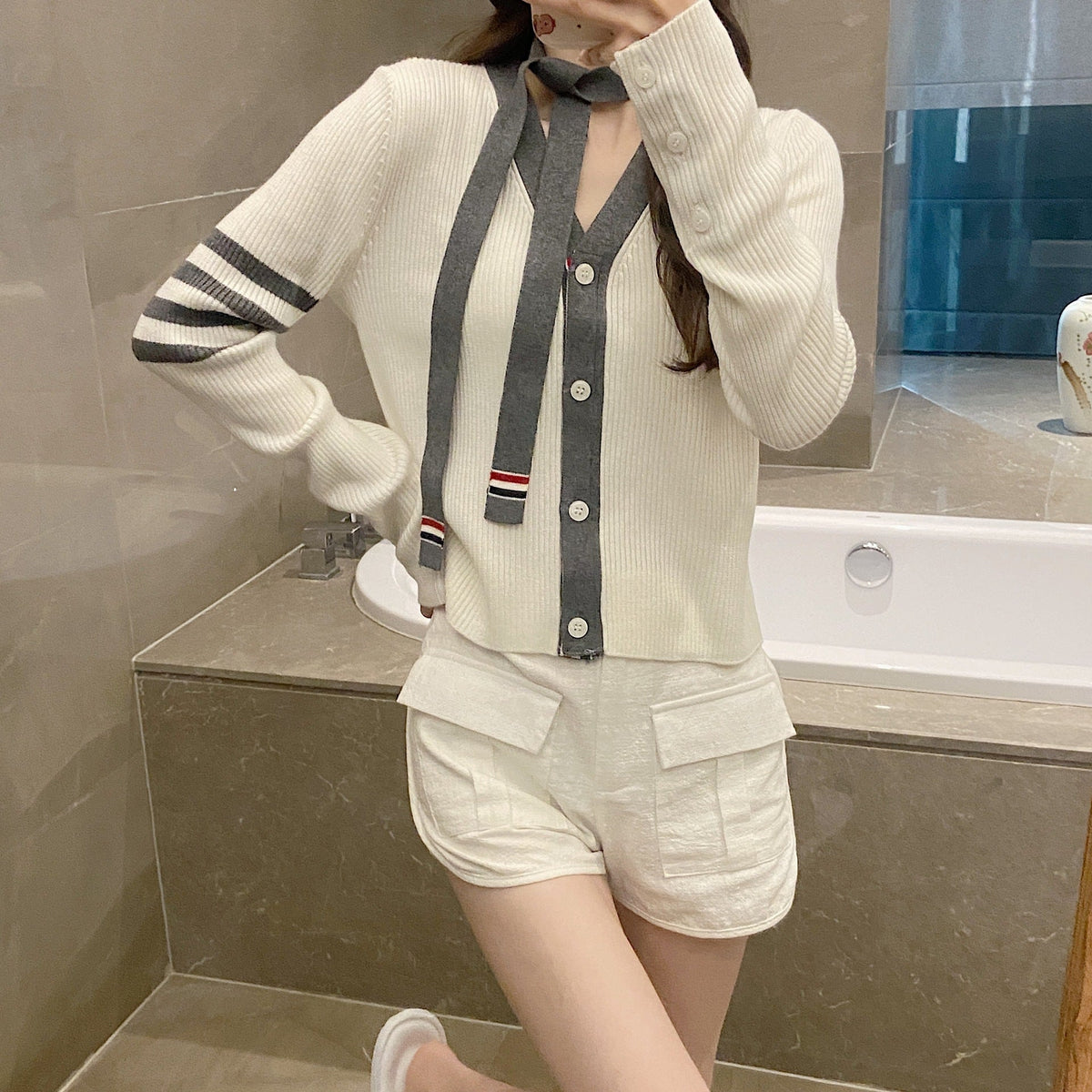 2025SS Women's cardigan THOM TREND