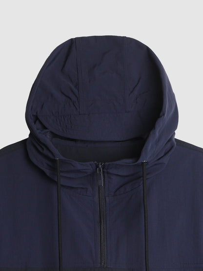 Patchwork half-zip hoodie THOM TREND