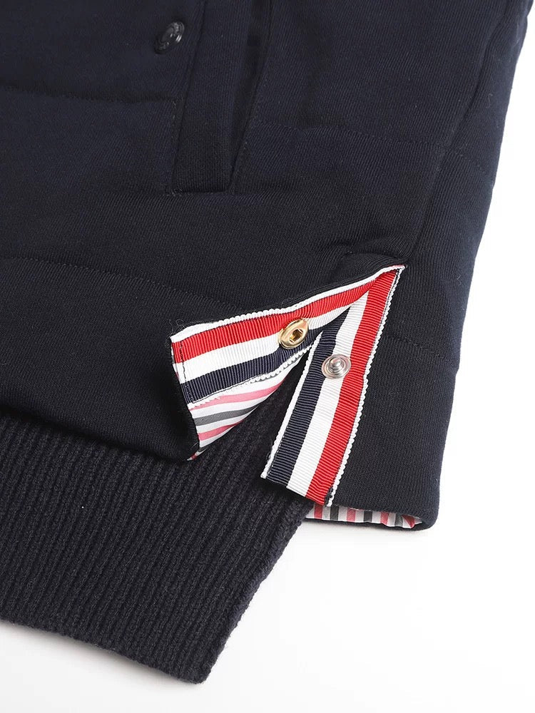 Unisex Warm Vest by Thom Browne, outerwear detail view