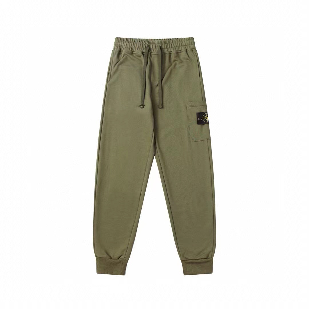 Stone Island Badge Sweatpants — Unisex Tapered Fit