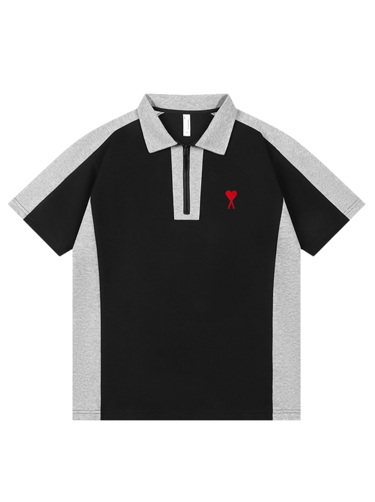 Unisex patchwork polo shirt THOM TREND