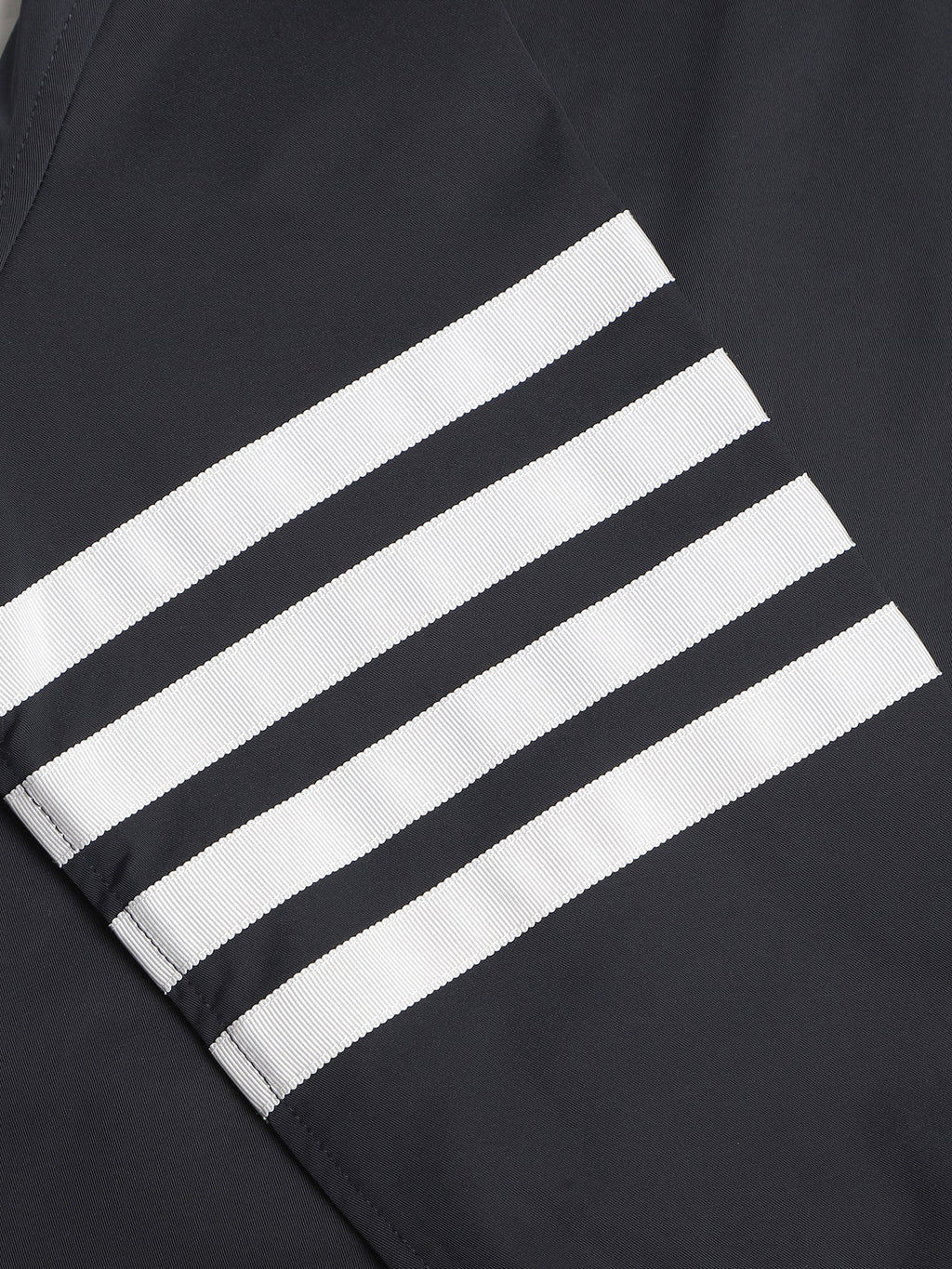 Men's shirt jacket by Thom Browne, shirt detail view