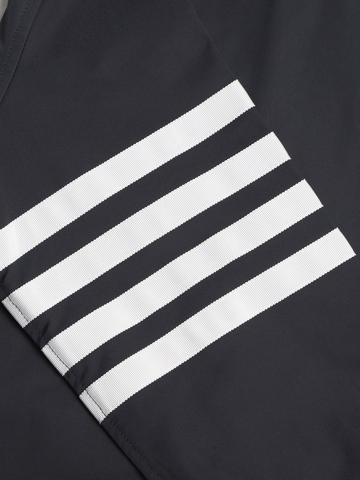 Men's shirt jacket by Thom Browne, shirt detail view
