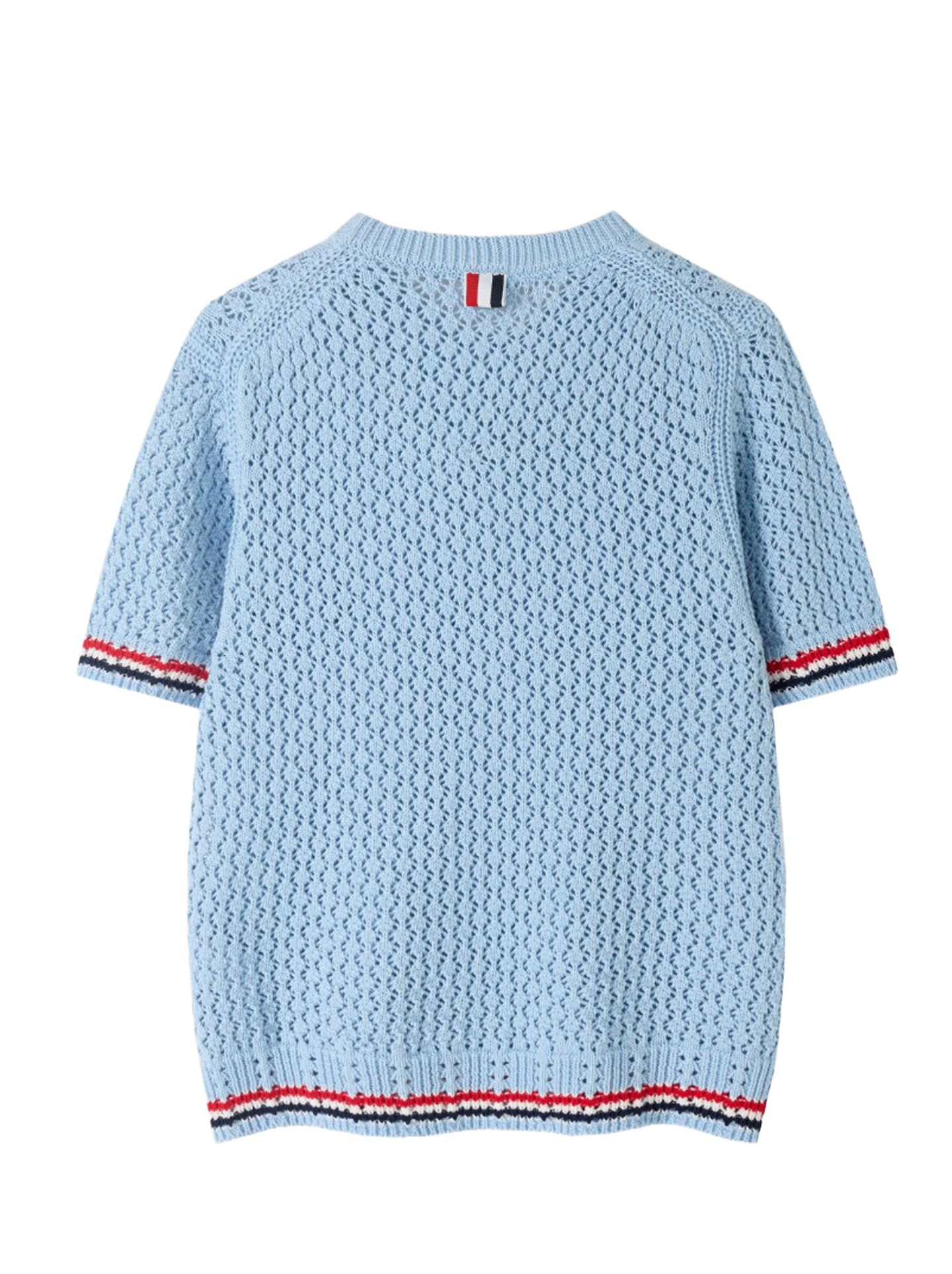 2026SS Tri-Color Stripe Hem Wool Knit Cardigan（副本） THOM TREND