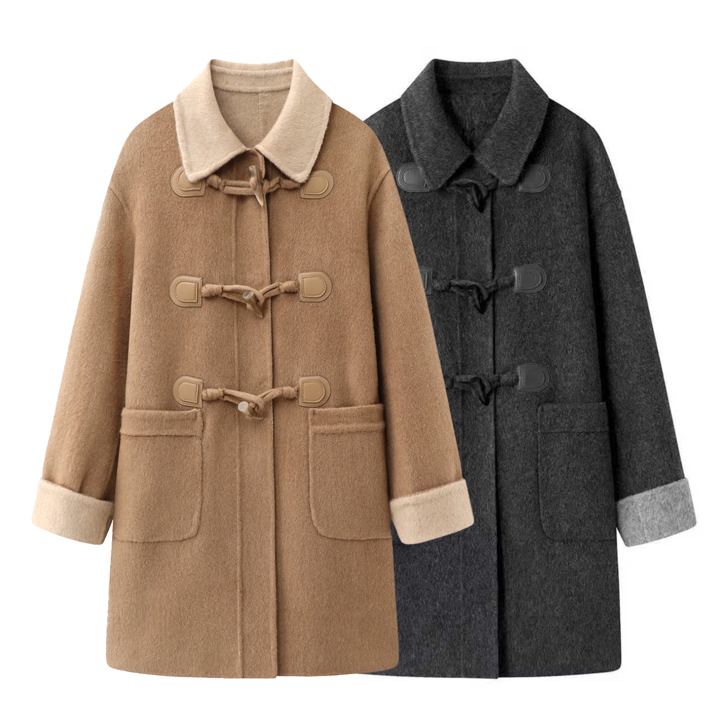 2025SS Horn button mid-length coat THOM TREND