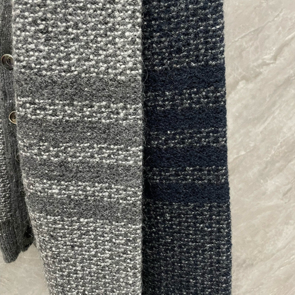 Cardigan by Thom Browne, knitwear detail view