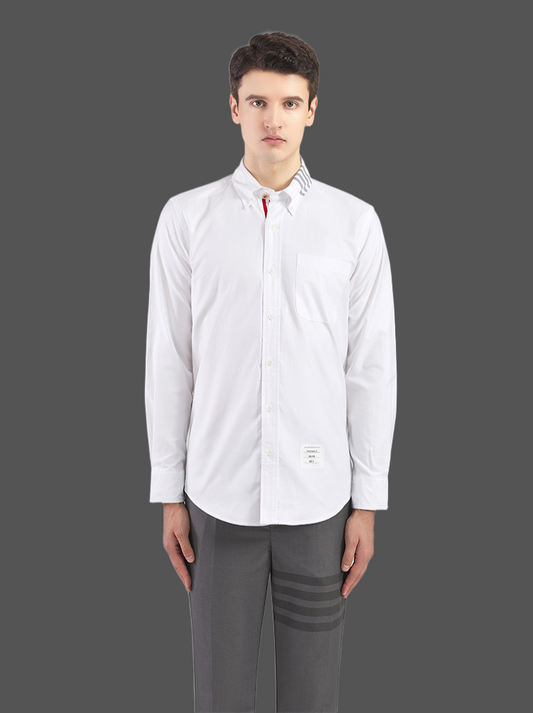 2025SSS Striped shirt with collar THOM TREND