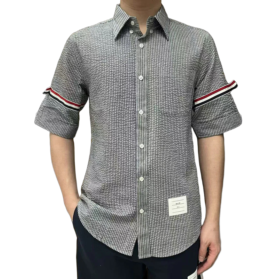 2025SS  Seersucker shirt THOM TREND